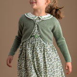 Girl - Brielle Cashmere Shrug in Braided Stitch