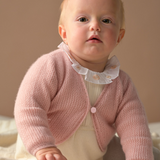 Baby Girl - Brielle Cashmere Shrug in Braided Stitch