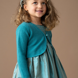 Girl - Brielle Cashmere Shrug in Braided Stitch