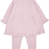 Baby Girl - Freya Cashmere Baby Doll Top With Frill Detail And Leggings Set