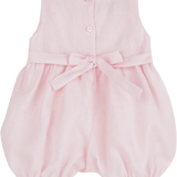 Baby Girl - Dakota Linen Hand Embroidered Smocked Romper