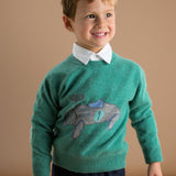 Boy - Dom Cashmere Jumper with Car Intarsia