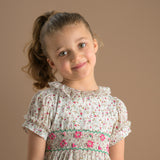 Girl - Dahlia Cotton Hand Embroidered Dress