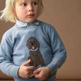 Boy - Pepe Cashmere Jumper with Labrador Intarsia