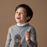 Boy - Pepe Cashmere Jumper with Labrador Intarsia