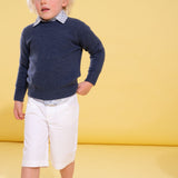 Boy - Nathan 100% Cotton Shorts With Wide Hem