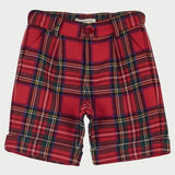 Baby Boy - Joseph 100% Wool Checked Smart Shorts