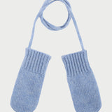 Baby Boy - 100% Cashmere Mittens With String