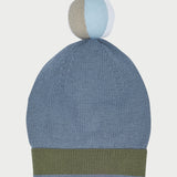 Boy - Cotton Hat With Contrast Border And Stripe Ball