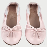 Girl - Elisa Leather Ballerina Shoes With Bow