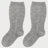 Baby Unisex - Cashmere Socks With Ribbed Hem