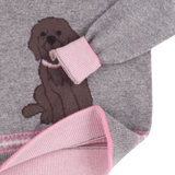 Girl - Pepe Cashmere Jumper with Labrador Intarsia