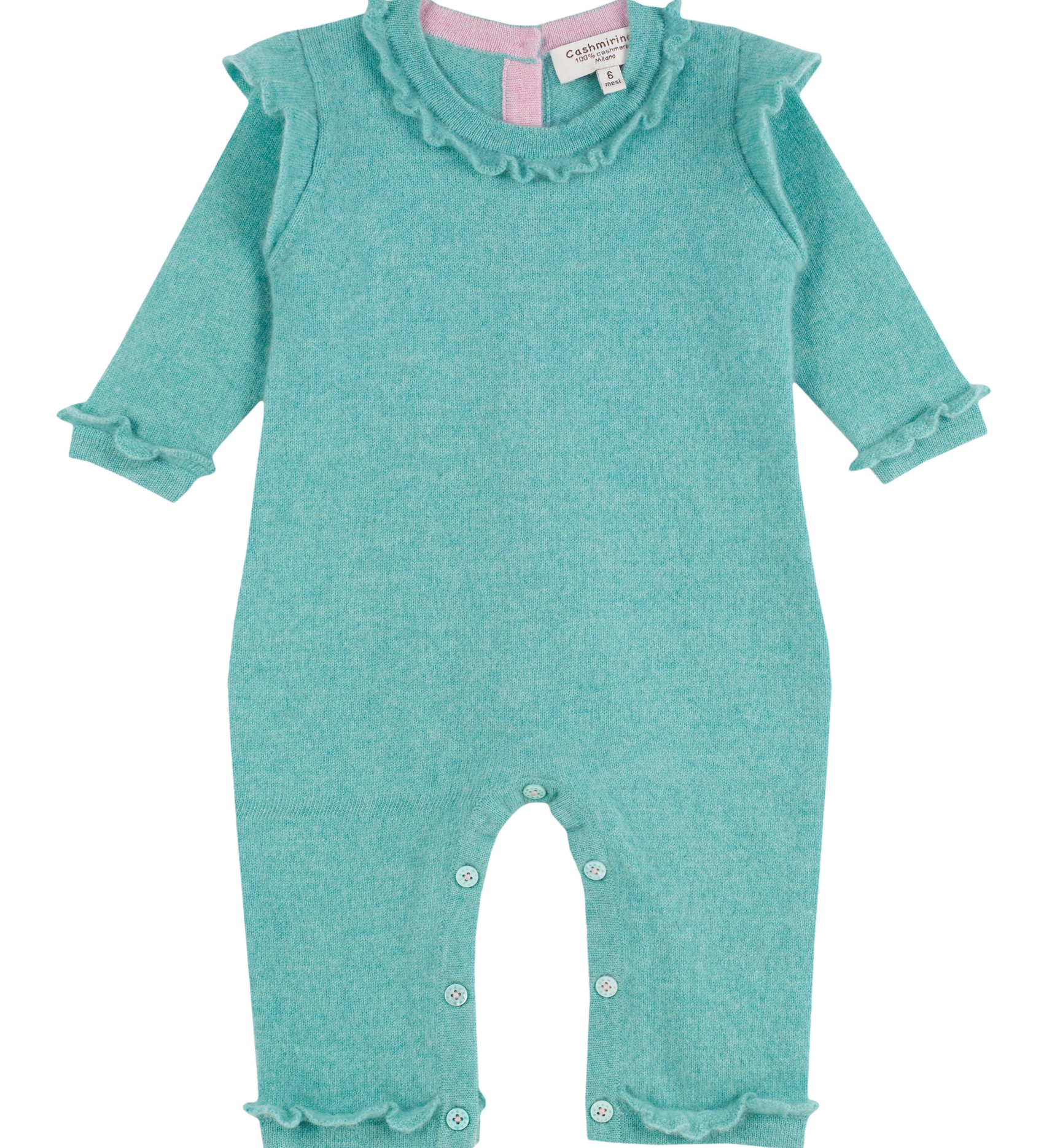 Baby Girl - Isabella Cashmere Romper with Frills