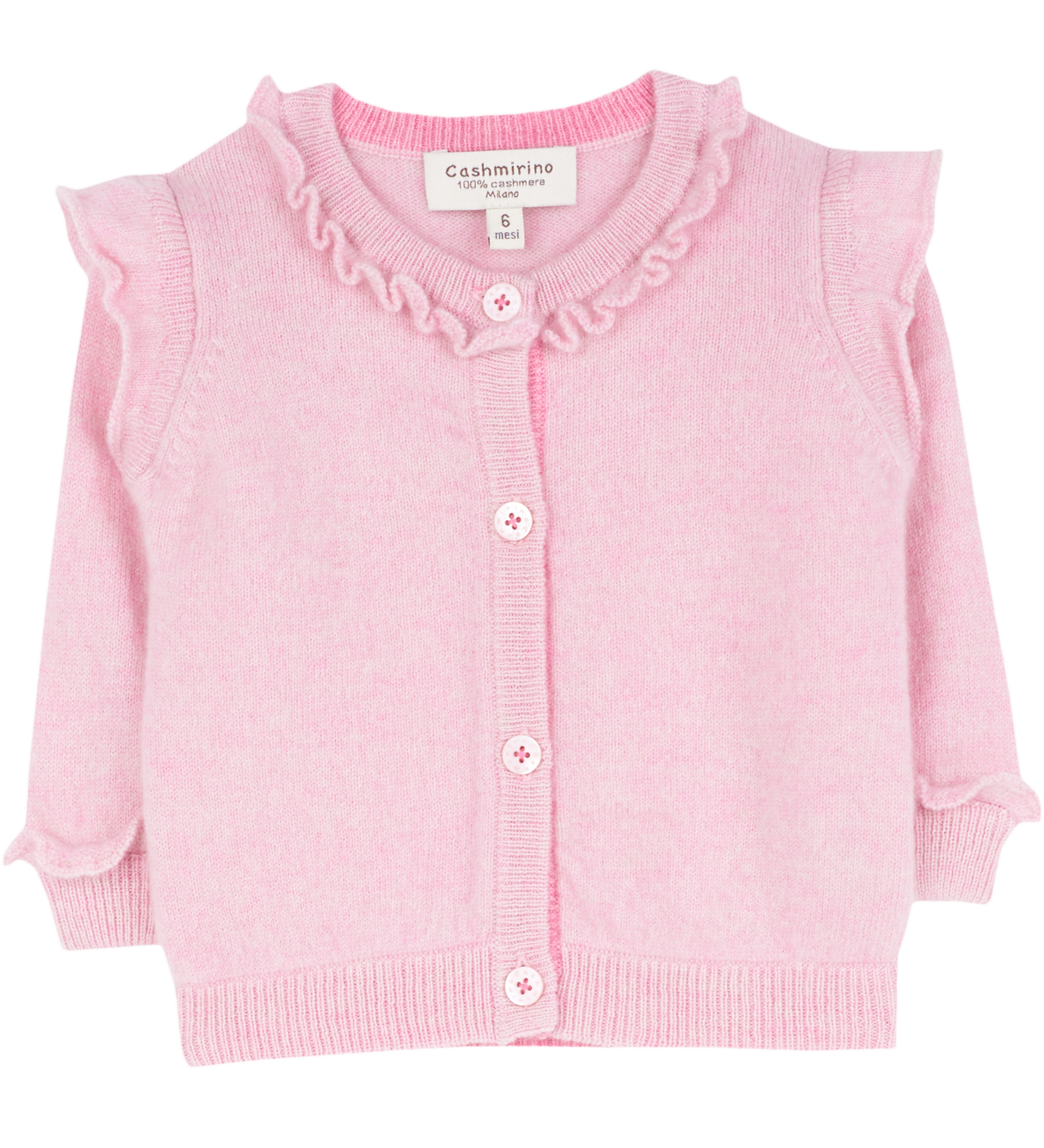 Baby Girl - Isabella Cashmere Cardigan with Frills