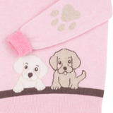 Girl - Serafina Cashmere Jumper with Puppies Intarsia