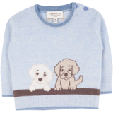 Baby Unisex - Serafino Cashmere Jumper with Puppies Intarsia