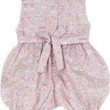 Baby Girl - Cordelia Cotton Hand Embroidered Smocked Romper