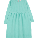 Baby Cashmere Bamboo Stitch Long Sleeve Dress