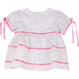 Baby Girl - Cotton tunic with ribbon inserts and matching bloomers Cotton Set