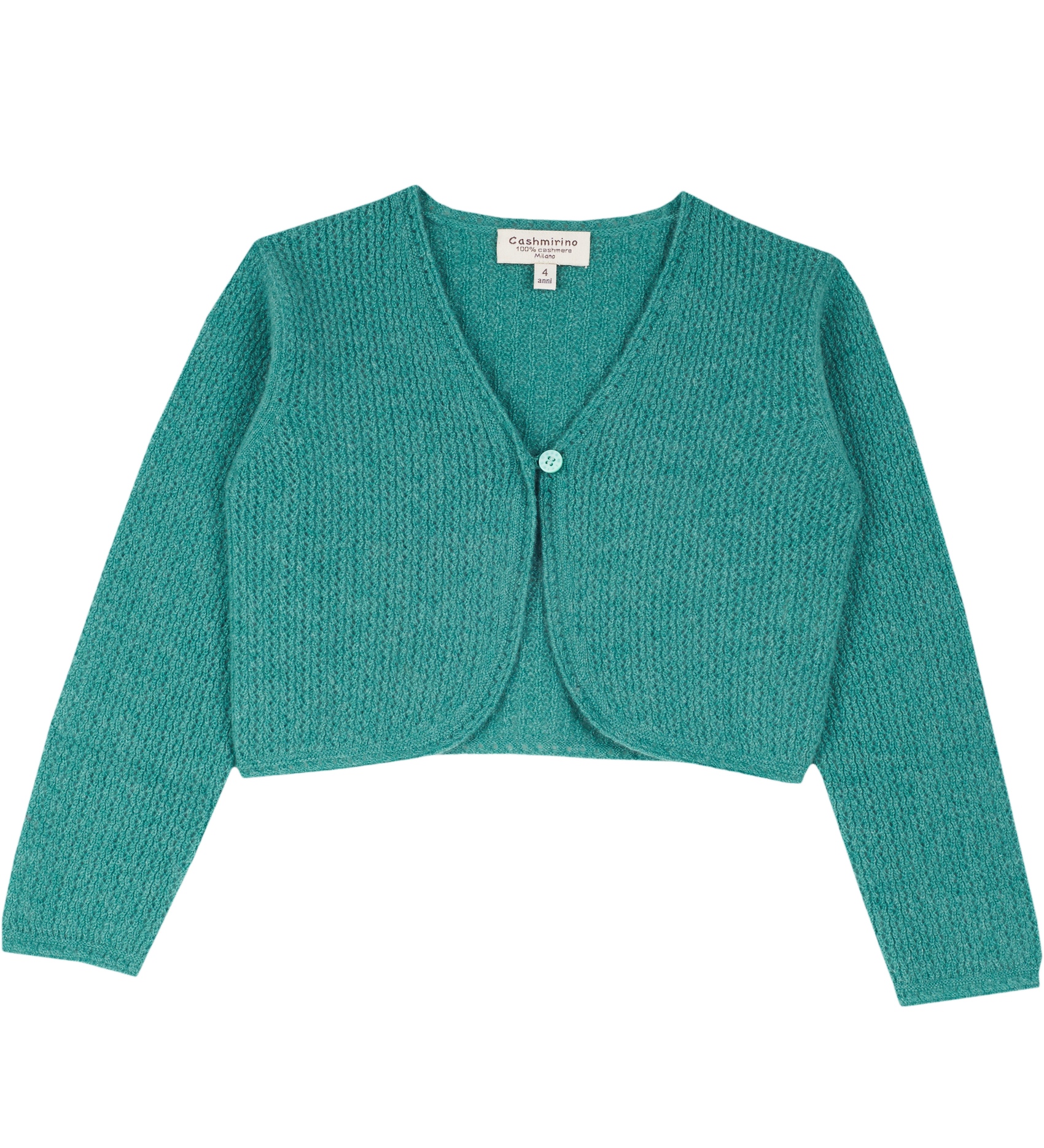 Girl - Brielle Cashmere Shrug in Braided Stitch