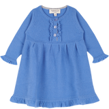 Baby Girl - Sophia 100% Cashmere Ruche Dress With Pleat Detail