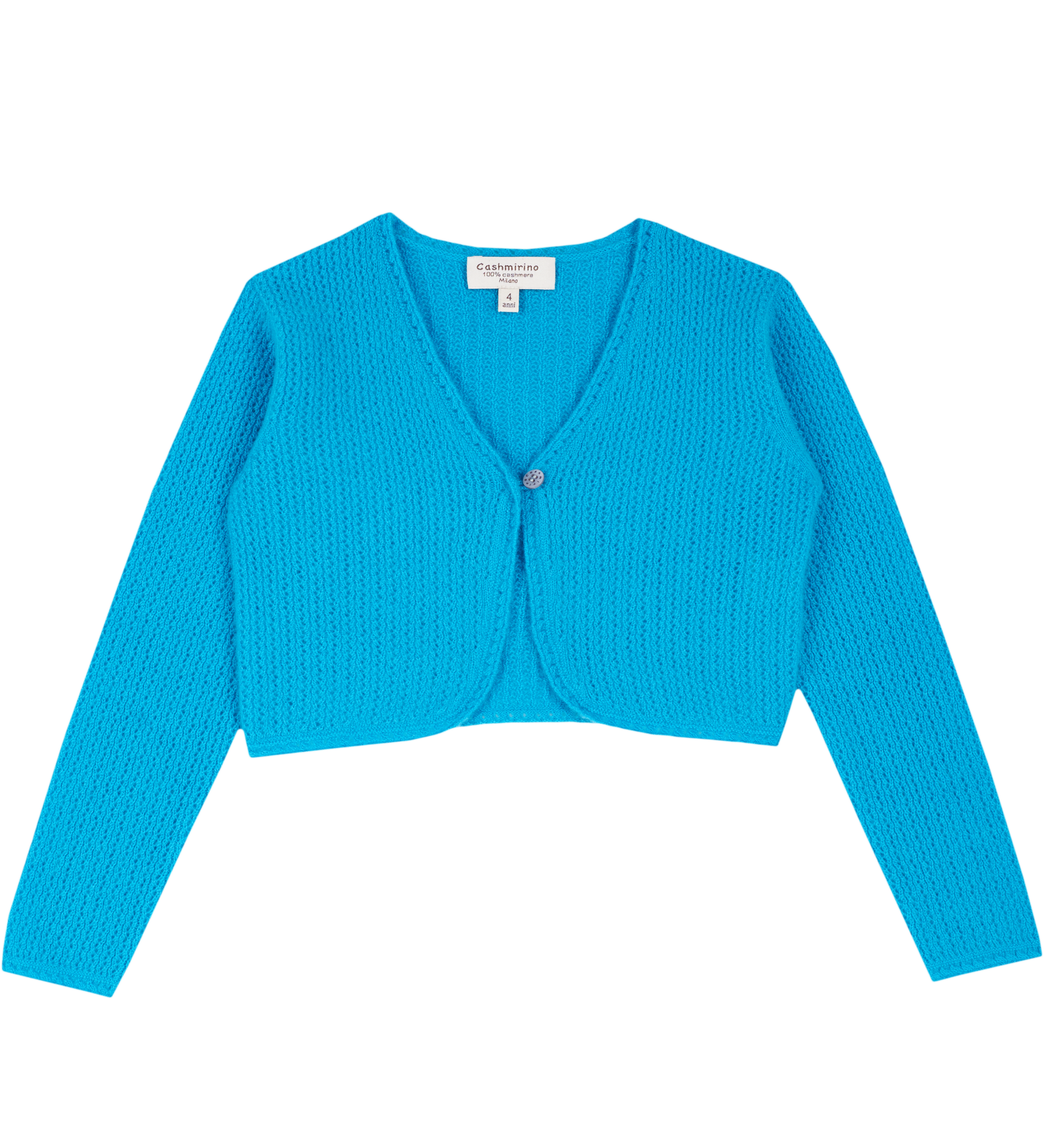 Girl - Brielle Cashmere Shrug in Braided Stitch