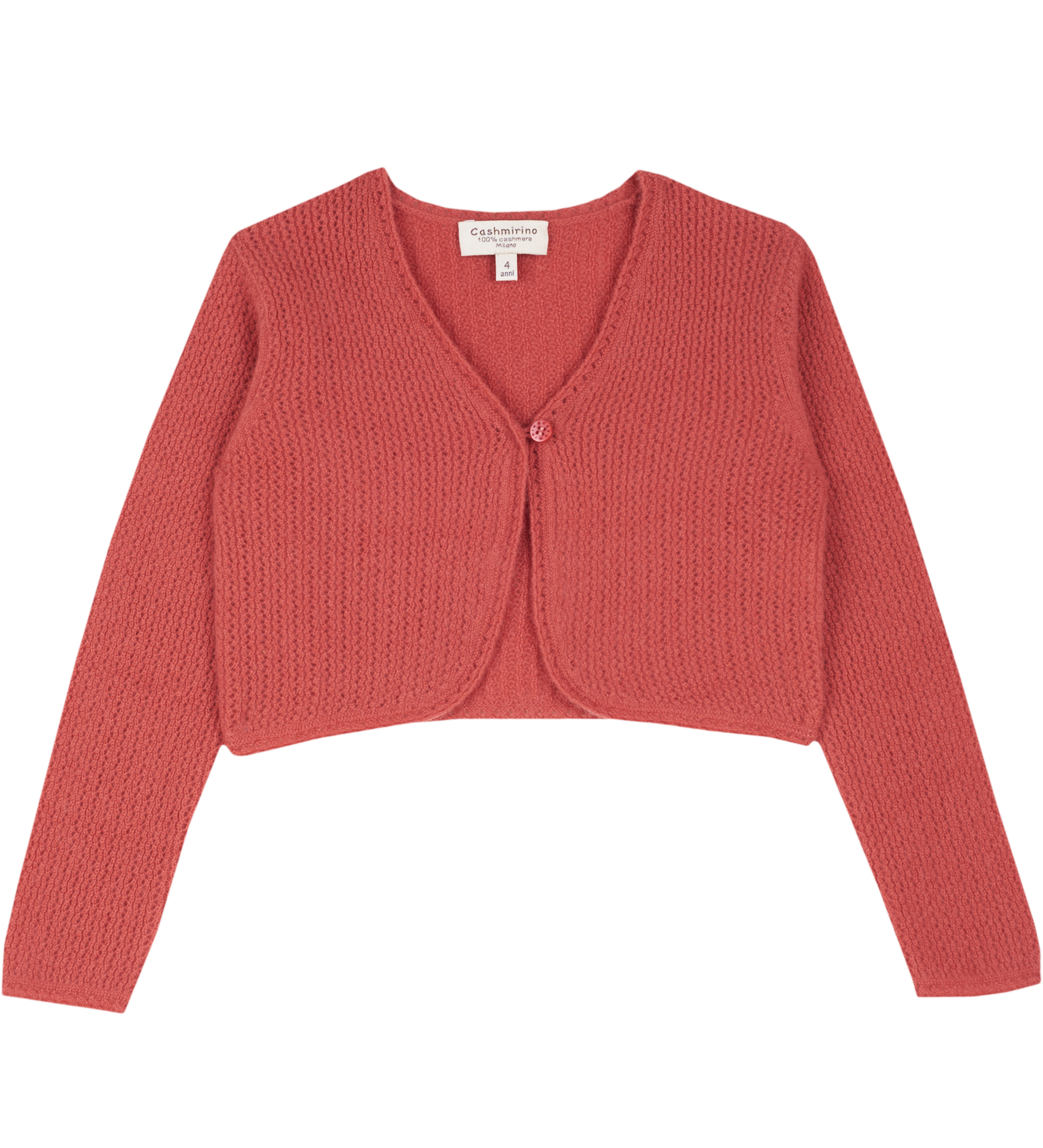 Girl - Brielle Cashmere Shrug in Braided Stitch