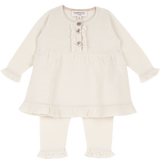 Baby Girl - Freya Cashmere Baby Doll Top With Frill Detail And Leggings Set