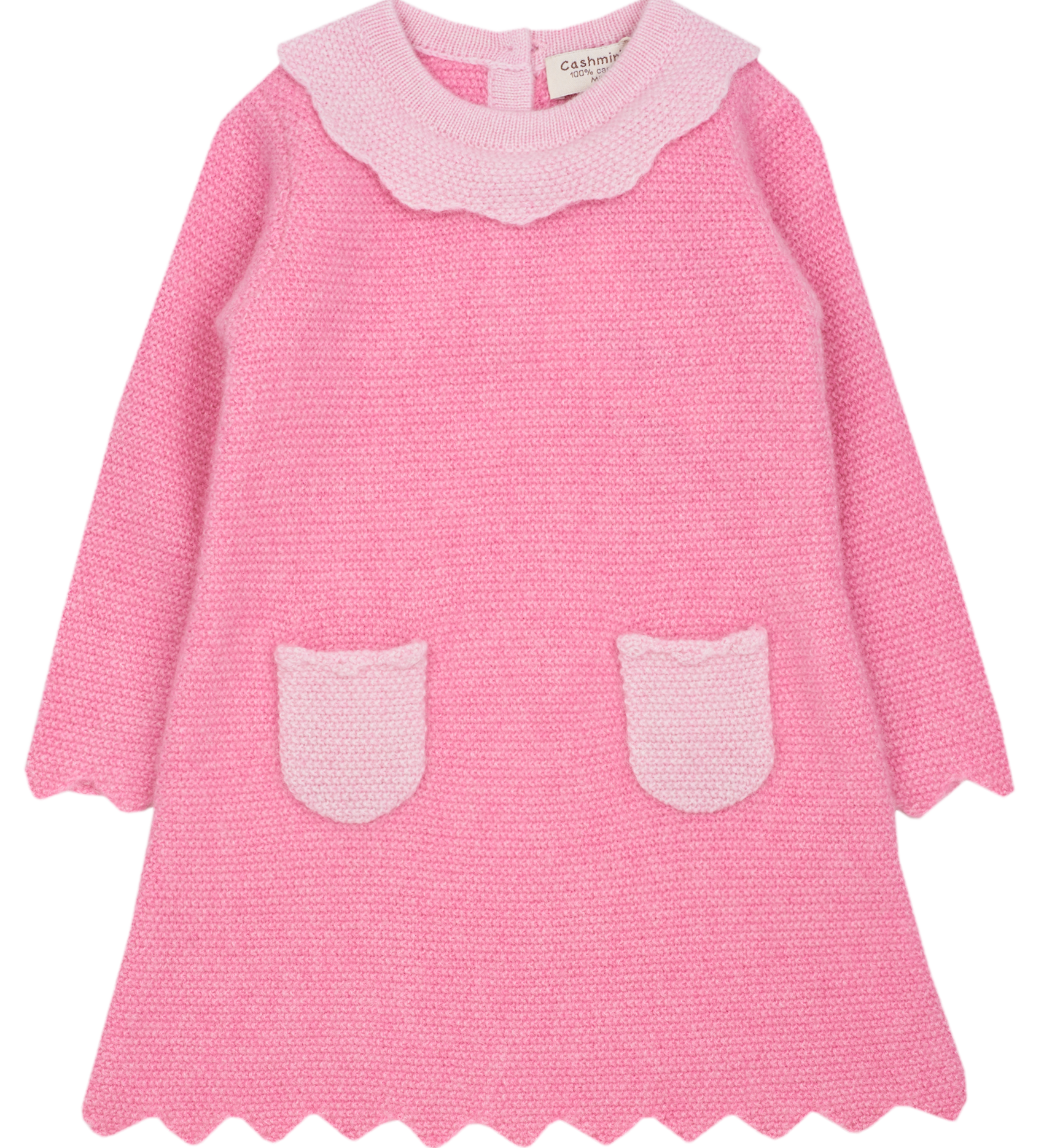 Baby Girl - Merida 100% Cashmere Linen Stitch Dress