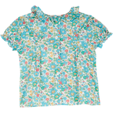 Girl - Trudy 100% Cotton Blouse in Flower Prints