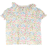 Baby Girl - Trudy 100% Cotton Blouse in Flower Prints