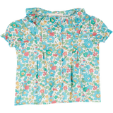 Baby Girl - Trudy 100% Cotton Blouse in Flower Prints