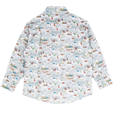 Boy - Davide 100% Cotton Classic Shirt in Playtime Prints