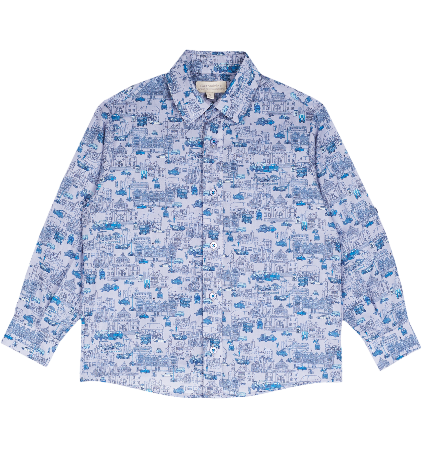 Boy - Davide 100% Cotton Classic Shirt in Playtime Prints