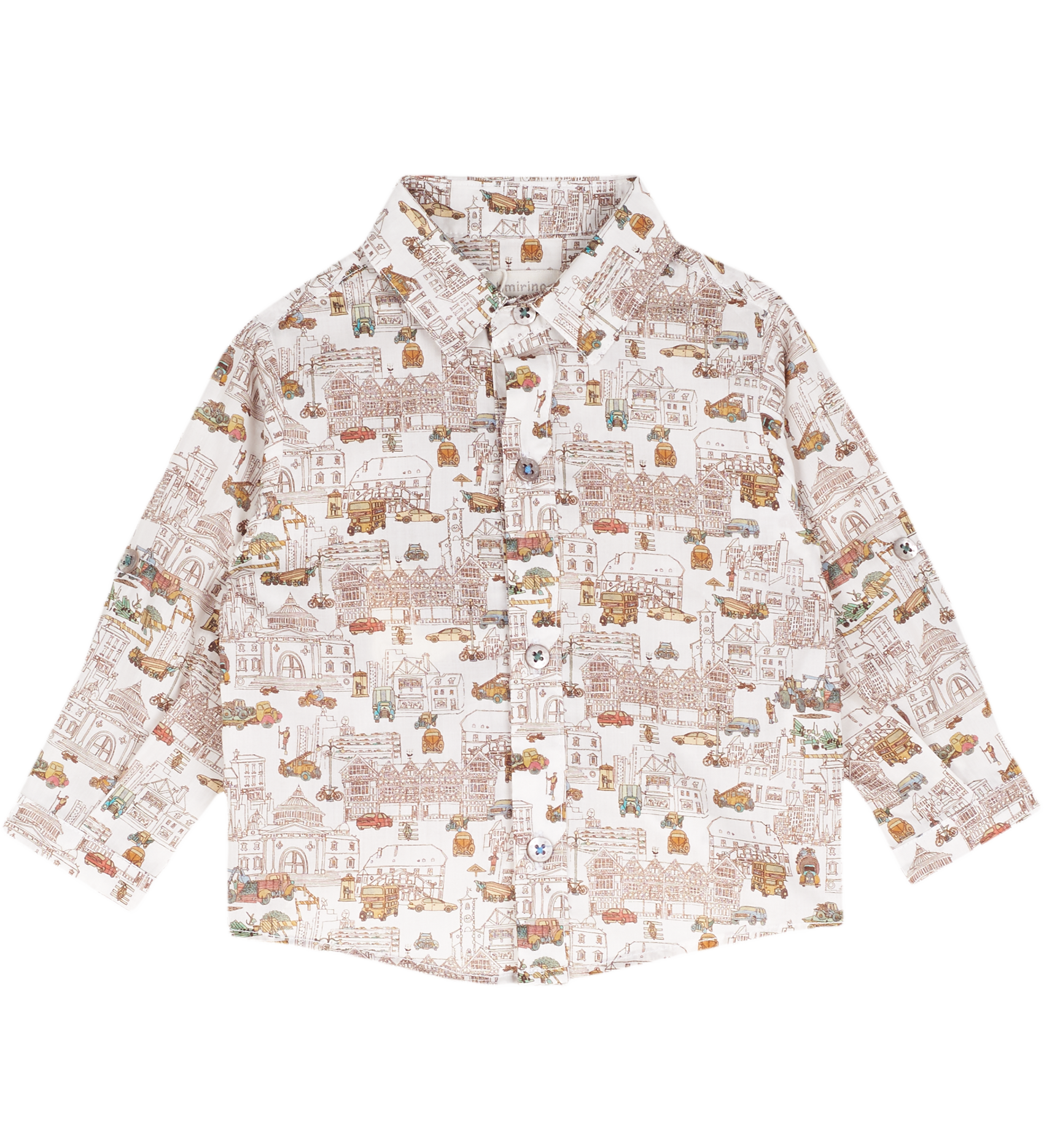 Baby Boy - Davide 100% Cotton Classic Shirt in Playtime Prints