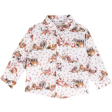 Baby Boy - Davide Cotton Classic Collar Shirt in Animal Prints