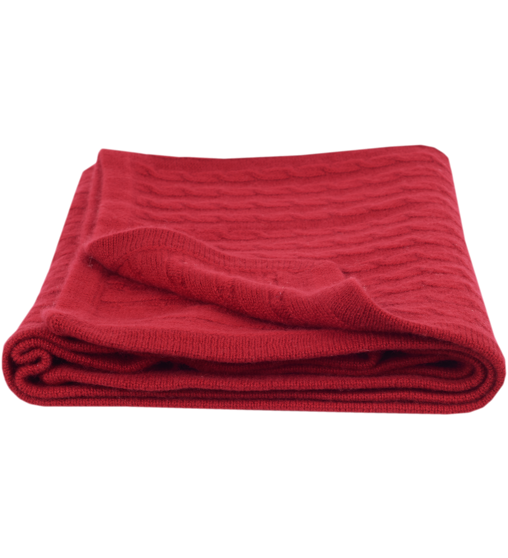 Peyton Pure 100% Cashmere Cable Knit Blanket