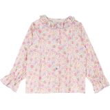 Girl - Callie 100% Cotton Blouse with Pleats in Floral Prints