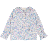 Girl - Callie 100% Cotton Blouse with Pleats in Floral Prints