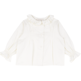 Baby Girl - Callie 100% Cotton Blouse with Pleats and Ruffle Collar