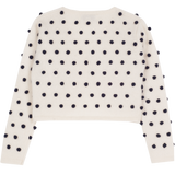 Baby Girl - Dottie Cashmere Shrug With Contrasting Bobbles