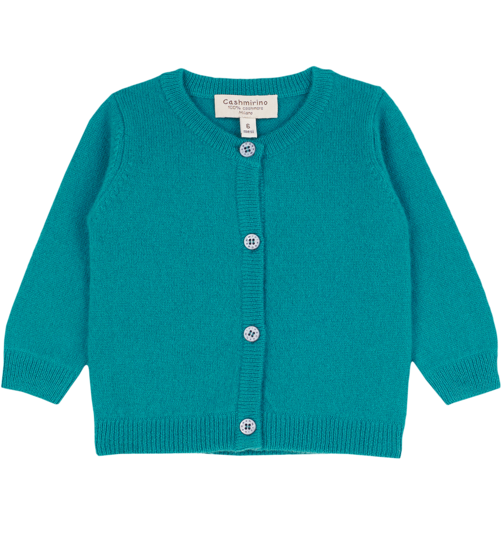 Baby Girl - Sofi Colourful Cashmere Crew Neck Everyday Cardigan