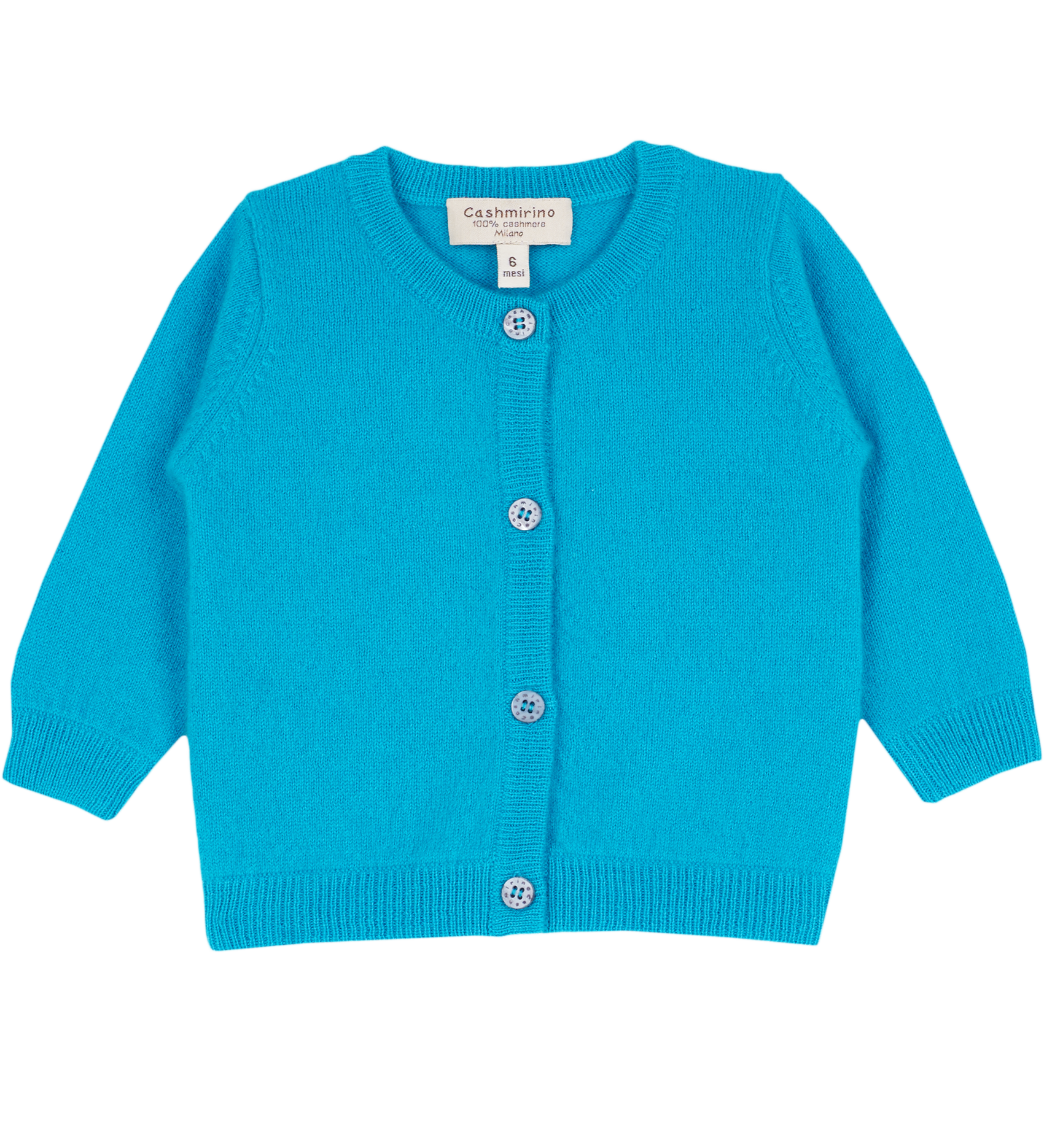 Baby Girl - Sofi Colourful Cashmere Crew Neck Everyday Cardigan