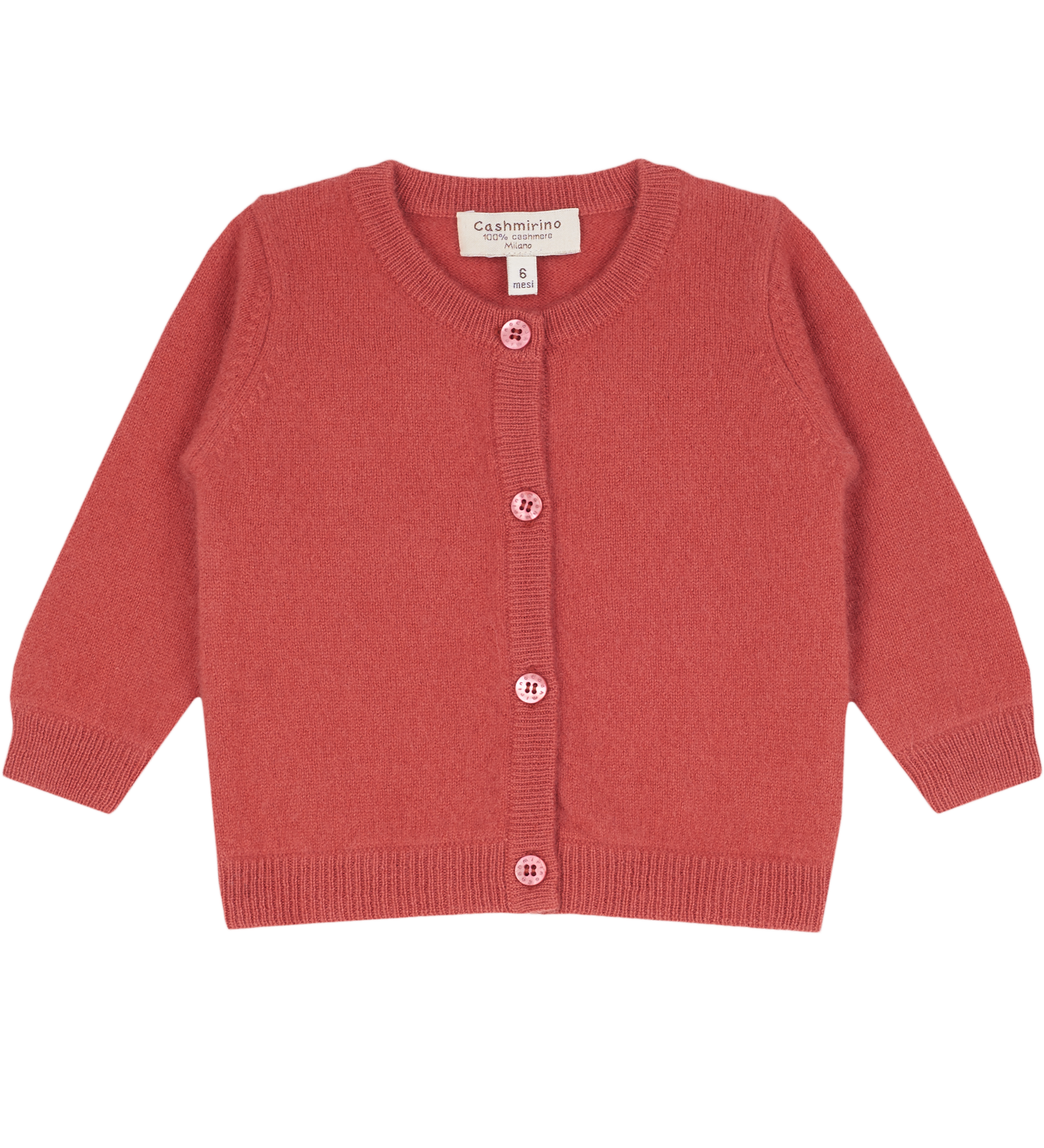 Baby Girl - Sofi Colourful Cashmere Crew Neck Everyday Cardigan