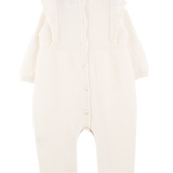 Baby Girl - Fleur Cashmere Romper with Frills