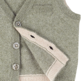 Baby Boy - Benjamin 100% Cashmere V-Neck Sleeveless Cardigan With Pocket