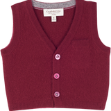 Baby Boy - Benjamin 100% Cashmere V-Neck Sleeveless Cardigan With Pocket