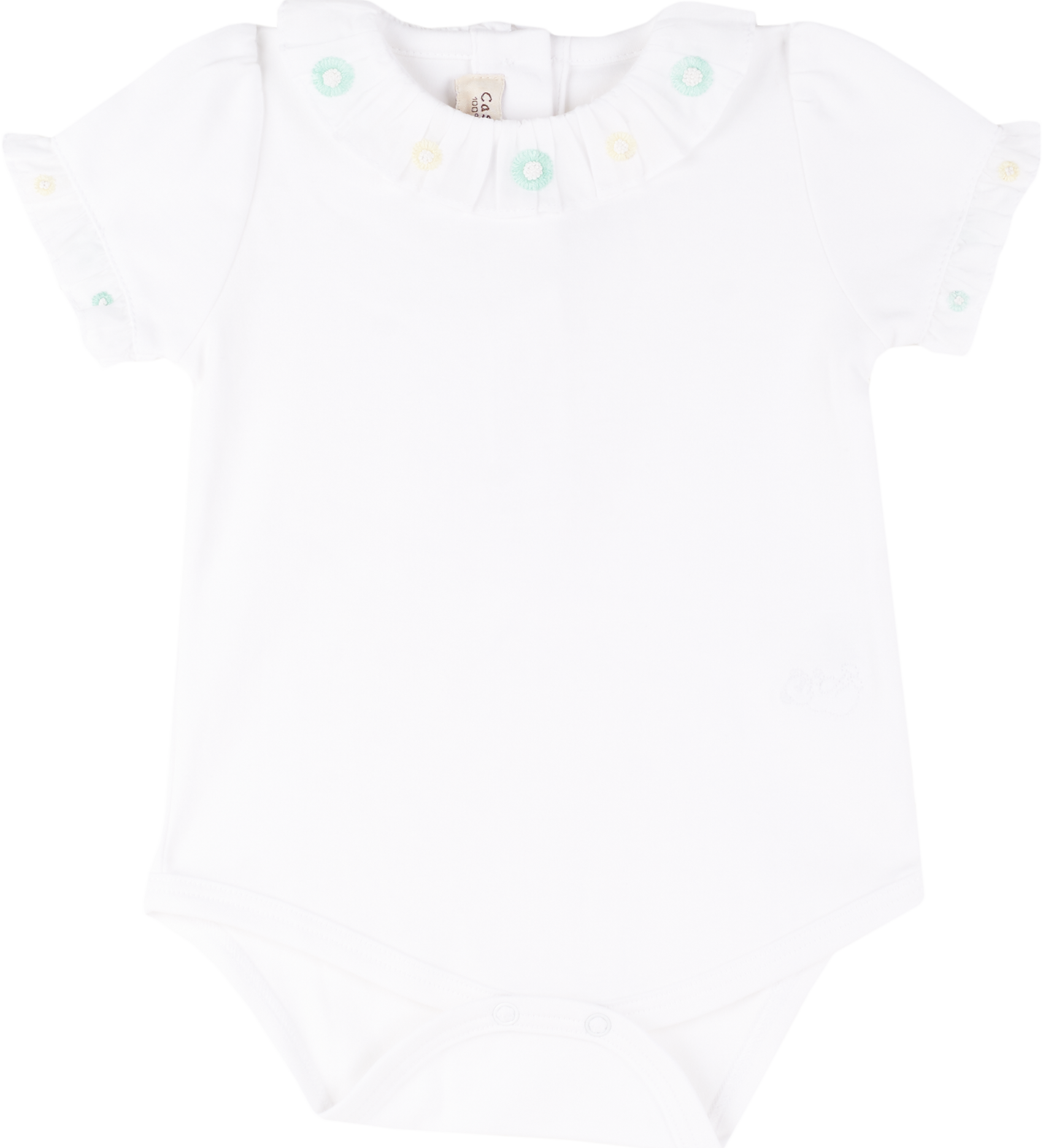 Baby Girl - Meggy 100% Cotton Short Sleeve Bodysuit