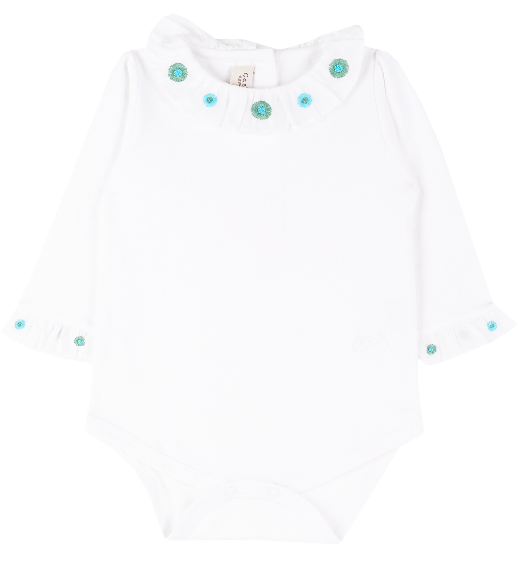 Baby Girl - Margherita 100% Pima Cotton Long Sleeve Bodysuit