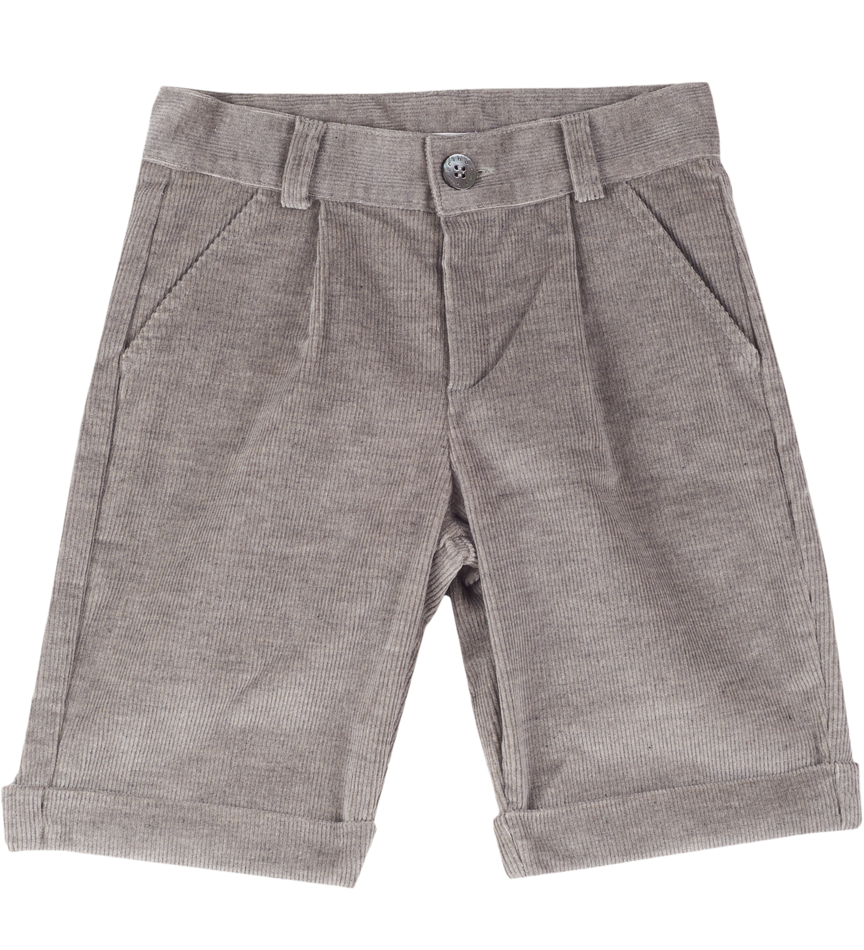 Boy - 100% Corduroy Cotton Bermuda Shorts